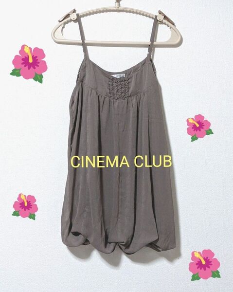 【CINEMA CLUBシネマクラブ】キャミワンピ チュニック丈 キャミソール Mサイズ