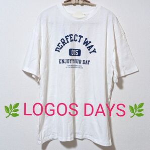 【LOGOS DAYS ロゴスディス】タグ付き未使用 オーバーサイズT Mサイズ