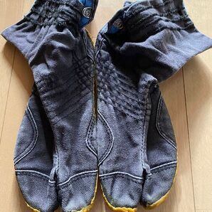 地下足袋 22.5cm 黒 祭り 7枚コハゼ