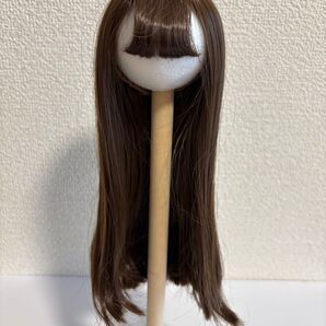 angell studio ドール用 ウィッグ リラックスセミロング 茶髪 茶色 8-9inch 8〜9インチ