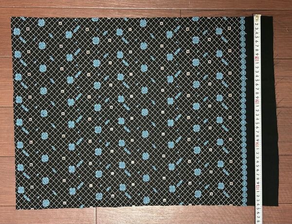 mina perhonen ミナペルホネン flower candy フラワーキャンディ 刺繍 ブラック 生地 はぎれ ハギレ ③