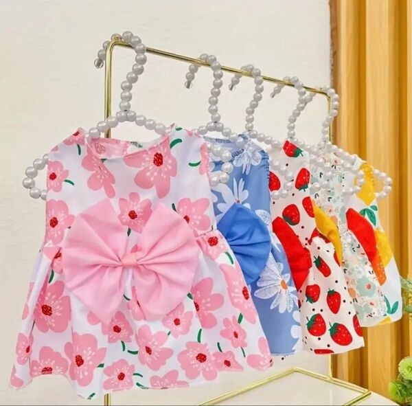 犬服 女の子 ワンピース サイズL