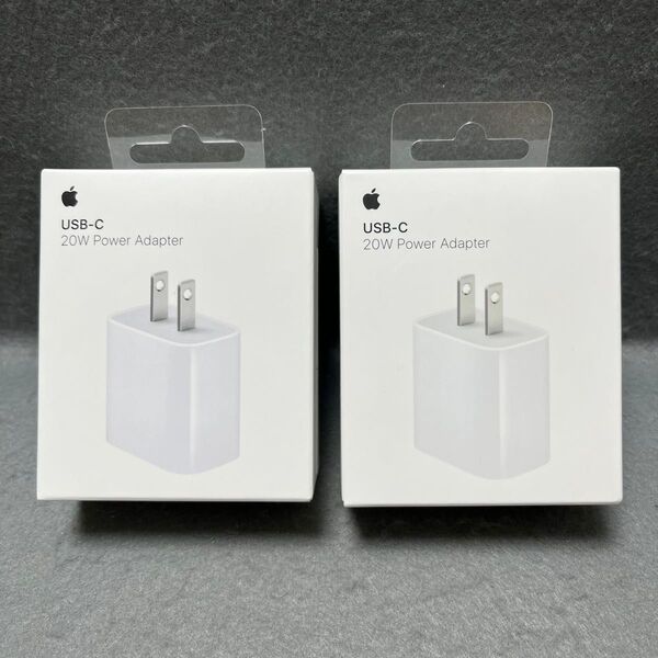 2個 日本正規版 アップルストアで購入 Apple 20W USB-C 電源アダプタ 純正 新品未開封 充電器 iphone 16