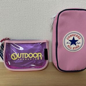 OUTDOOR PRODUCTS ピンクポーチ コンバース