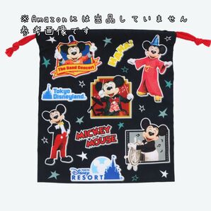新品未使用 ディズニー ミッキー 実写 巾着 グッズ