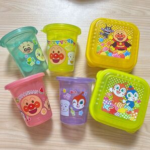 レック アンパンマン コンテナ 弁当箱 タッパー 保存容器 ストローカップ コップ プラカップ