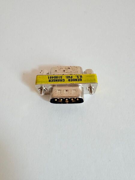 RS232C変換D-sub9pinジェンダーチェンジャー オス/オス ナットなし 1個