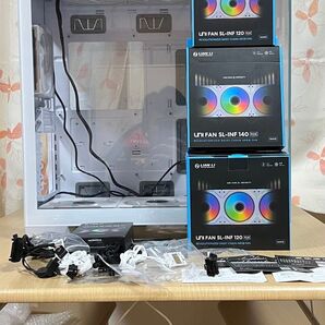 ANTEC C8 ホワイトE-ATX フルタワーケース LIAN LI UNI FAN SL-INF 7個セット PCケースファン