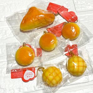 パン スクイーズ キーホルダー 6個セット
