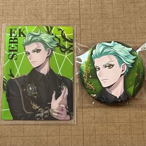 ツイステ ポップアップ オーロラカード 缶バッジ セベク