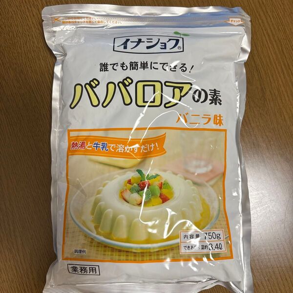 イナショク ババロアの素 バニラ味 750g