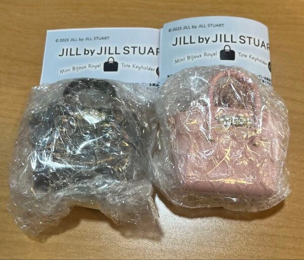 JILL by JILLSTUART ジルスチュアートミニビジューロイヤルトートキーホルダー ブラック ピンク