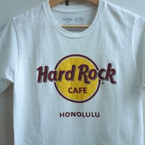 Hard Rock CAFE HONOLULU Tシャツ 白 メンズS ハードロックカフェ ハワイ