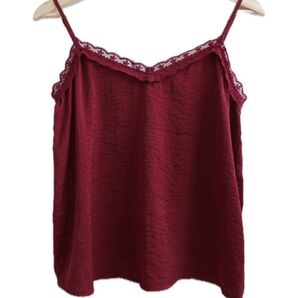 Hollister ホリスター レディース キャミソール ワインレッド レース