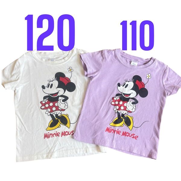 120 110 Tシャツ 半袖 キッズ 子供服 半袖Tシャツ ミニーちゃん ミニー ミッキー