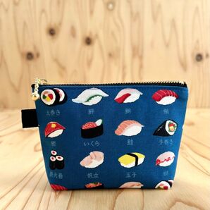 和柄ポーチ 寿司
