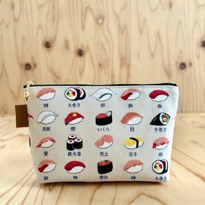 和柄ポーチ 寿司