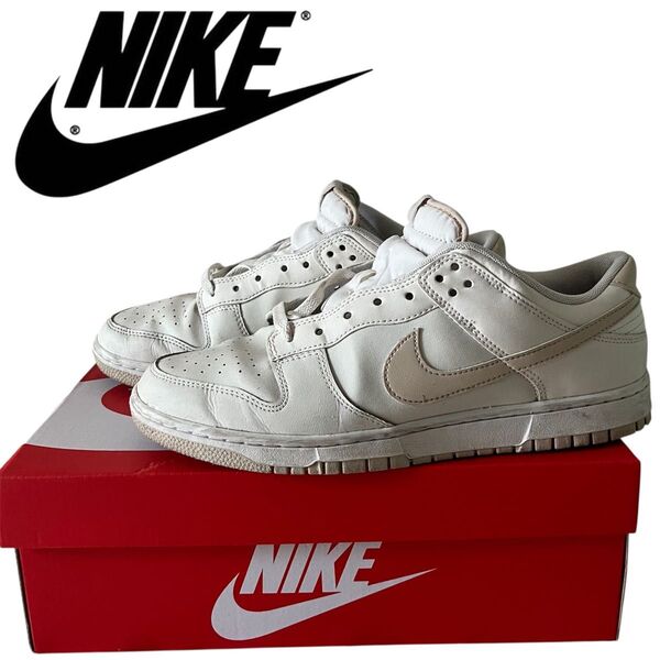 NIKE DUNK LOW RETRO ナイキ ダンク 28.5cm NIKE ロー ホワイト
