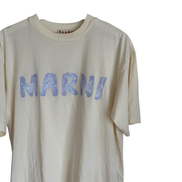 MARNI マルニ 半袖Tシャツ アイボリー 23ss 高級 38サイズ