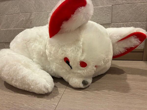 ちょコンとキツネ くるんとおねむ ウルトラBIG ぬいぐるみ わたあめ