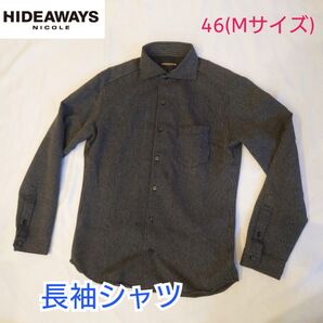 【古着美品】ハイダウェイニコル 長袖シャツ ストライプ柄