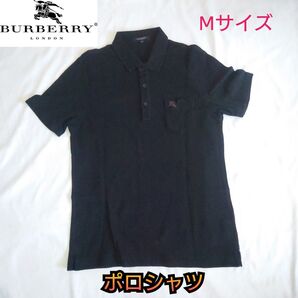 【古着美品】Burburry London 三陽商会 半袖ポロシャツ 鹿の子