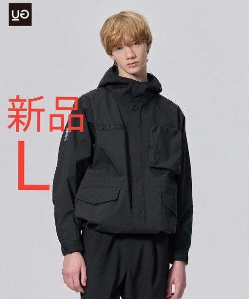 新品 GU ユーティリティブルゾン UNDERCOVER ジーユー アンダカバー メンズ レディース UG ブラック黒 L