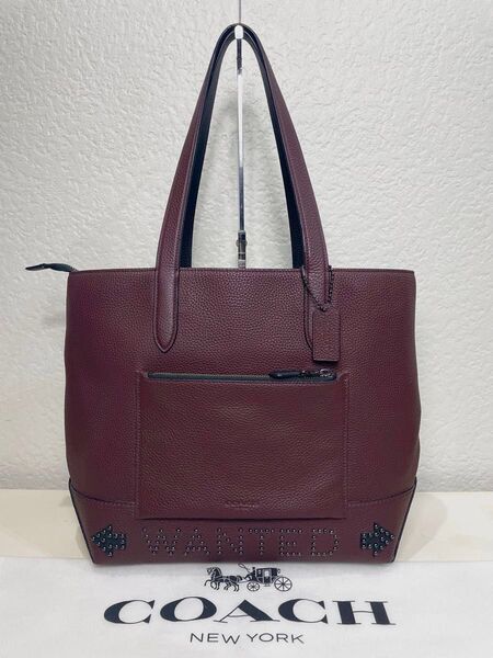 【美品・希少】定価9.1万円 コーチ メンテ済み COACH メンズ ビジネス バッグ レザー トートバッグ ブリーフケース 本革