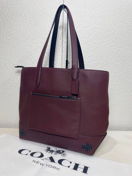 【美品・希少】定価9.1万円 コーチ メンテ済み COACH メンズ ビジネス バッグ レザー トートバッグ ブリーフケース 本革