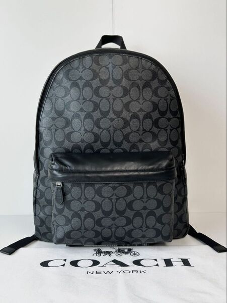 【良品】定価6.7万 コーチ メンテ済み COACH ビジネス レザー バッグ ブリーフケース バックパック 本革 リュックサック