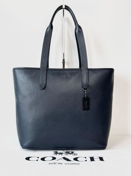 【美品】定価12.1万 コーチ メンテ済み COACH メンズ ビジネス バッグ ブリーフケース レザー トートバッグ 本革