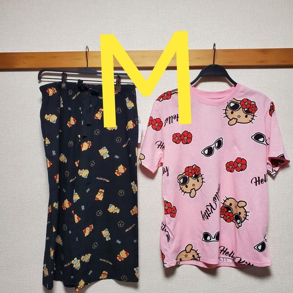 サンリオ ハローキティ レディース Tシャツ パンツ 日焼けキティ Mサイズ