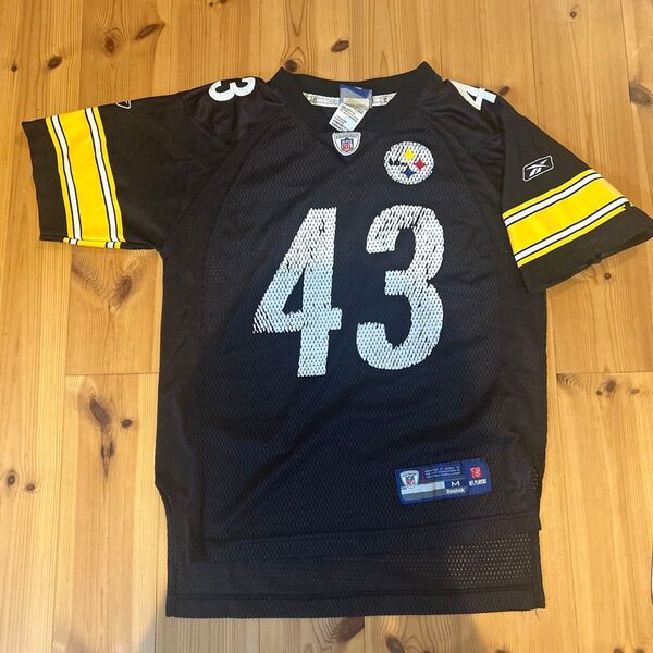 NFL リーボック スティーラーズ ユニフォーム 43 Polamalu M