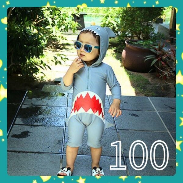 100 水着 ラッシュガード サメ キッズ 子供用