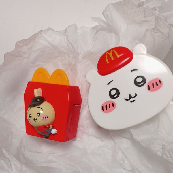 マクドナルド ハッピーセット ちいかわ 第2弾 おもちゃ 2個セット ちいかわメモセット うさぎのシールディスペンサー