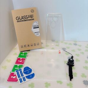 Nutmeg【2+1】AQUOS Sense7 用の フィルム + AQUOS Sense7 用の ケース 【日本旭硝子素材採用】