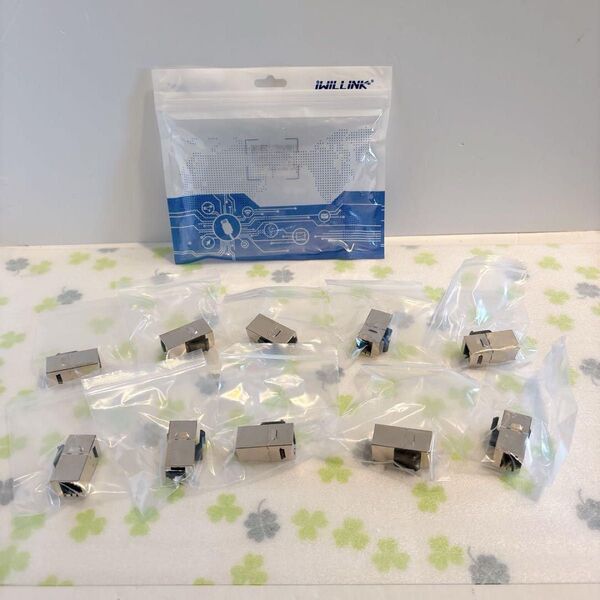 iwillink Cat6 カプラー RJ45 Cat6 シールド付き カプラー【10個セット】 イーサネットカプラー