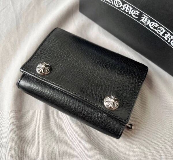 【最強美品】現品ラスト1点のみ!クロムハーツ スリーフォールド ウォレット 財布
