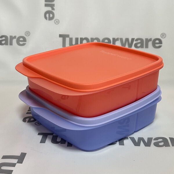 タッパーウェア スクエア ランチケース Tupperware