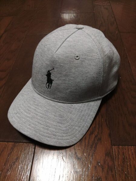 POLO RALPH LAUREN キャップ グレー スウェット生地 スナップバック