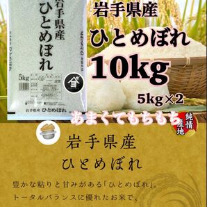 米 白米 精米【令和6年産岩手県産ひとめぼれ10kg】5kg×2 岩手の代表品種でございます♪モチモチ柔らか♪