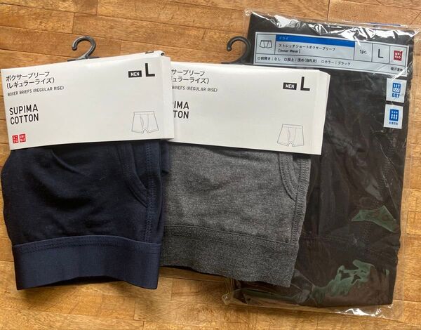 セール【未開封】UNIQLO ボクサーブリーフ Lサイズ 3枚セット