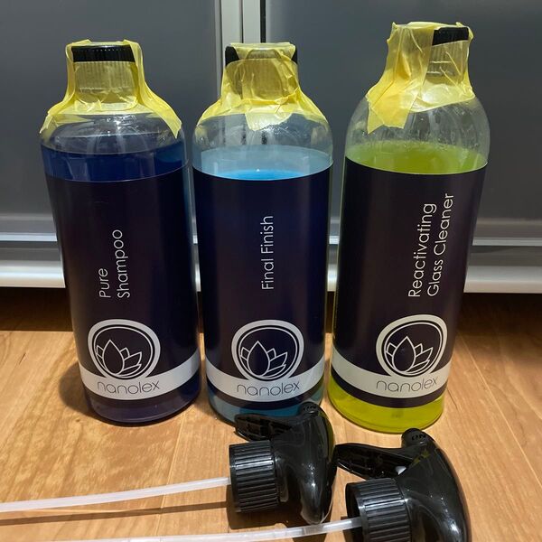 ナノレックス シャンプー、クイックディテーラー、ガラスクリーナー 洗車 nanolex