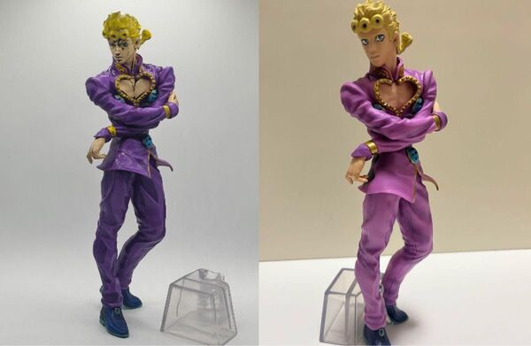 ジョジョの奇妙な冒険 フィギュア 一番くじ ジョルノジョバーナ リペイント 二次元塗装 二次元彩色 2D
