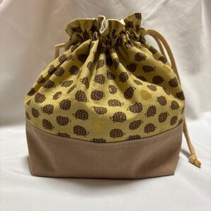お弁当袋 ハリネズミ柄 ハンドメイド