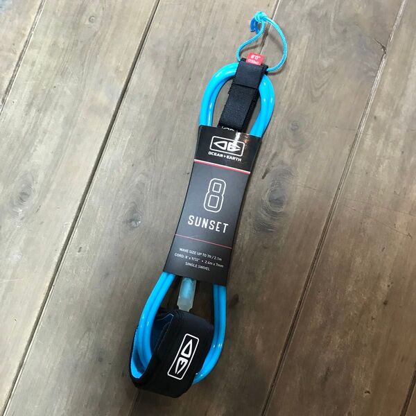 OCEAN+EARTH リーシュコード サンセット 8フィート ブルー 未使用