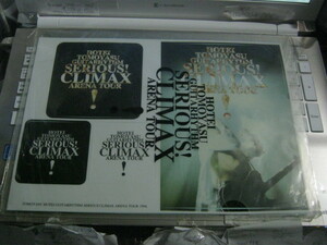 布袋寅泰 TOMOYASU HOTEI / GUITARHYTHM SERIOUS! CLIMAX ARENA TOUR 1994 ステッカーシート 未開封 BOOWY ボウイ COMPLEX コンプレックス