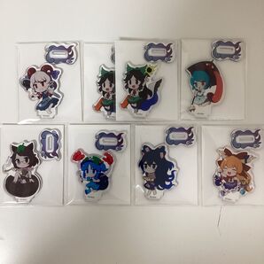 東方 ダイソー ミニアクスタ 饕餮 小傘 マミゾウ にとり 紫苑 萃香 路空