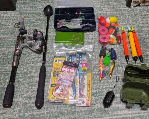 釣り具 まとめ売り ルアー エギング リール ロッド