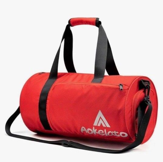 Aokelato ジムバッグ 20L 軽量 防水 靴入れ ウェットポケット付